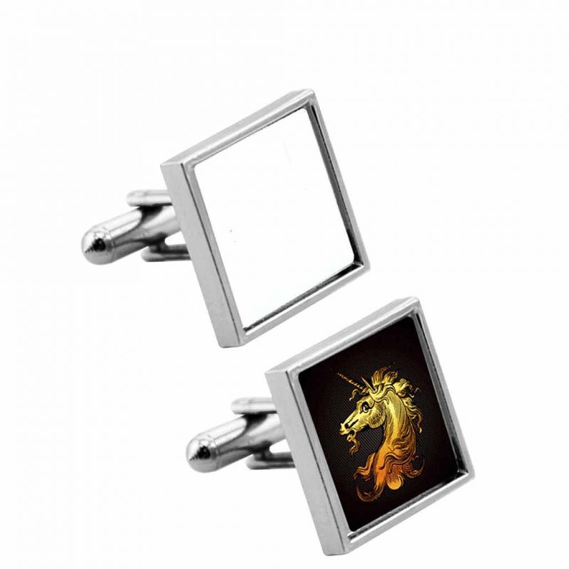 Sublimation Cufflinks Blank Square Side Printed