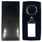 Sublimation Keyring Blank Leather Tag Metal Rectangle