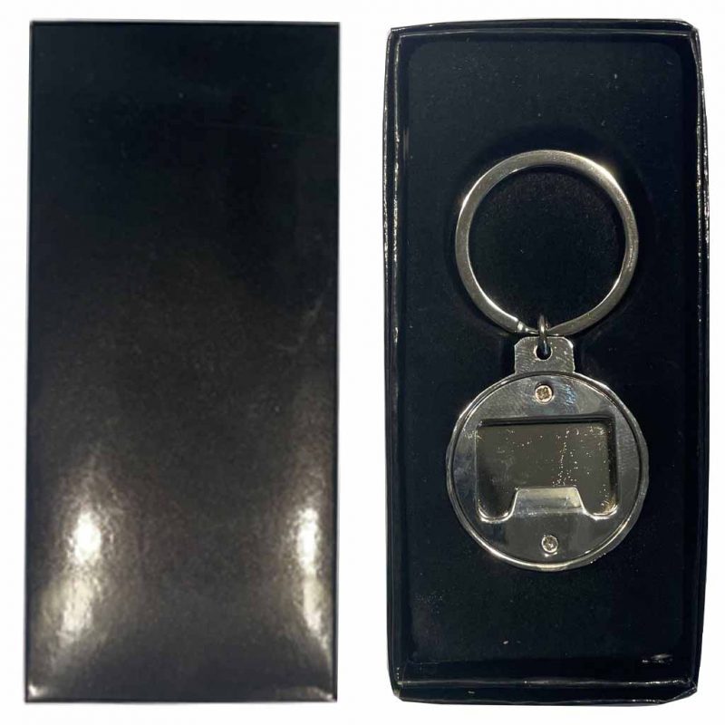 Sublimation Keyring Blank Round Rear Bottle Opener Back