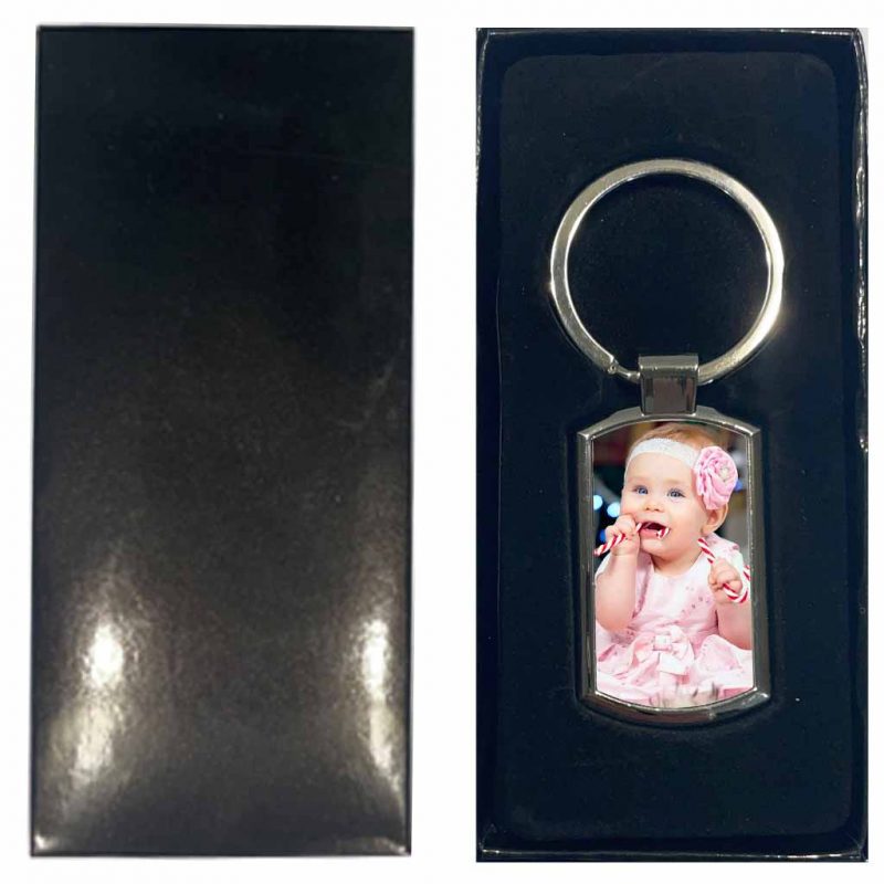 Sublimation Keyring Blank Rounded Rectangle Printed