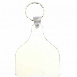 Sublimation Keyring Cow Tag Blank