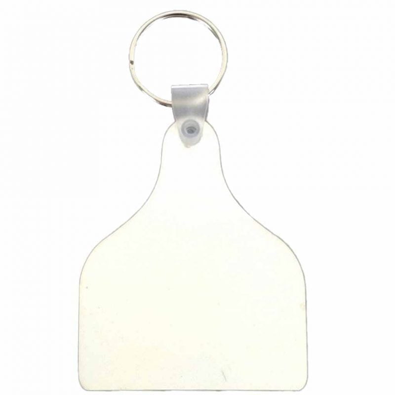 Sublimation Keyring Cow Tag Blank