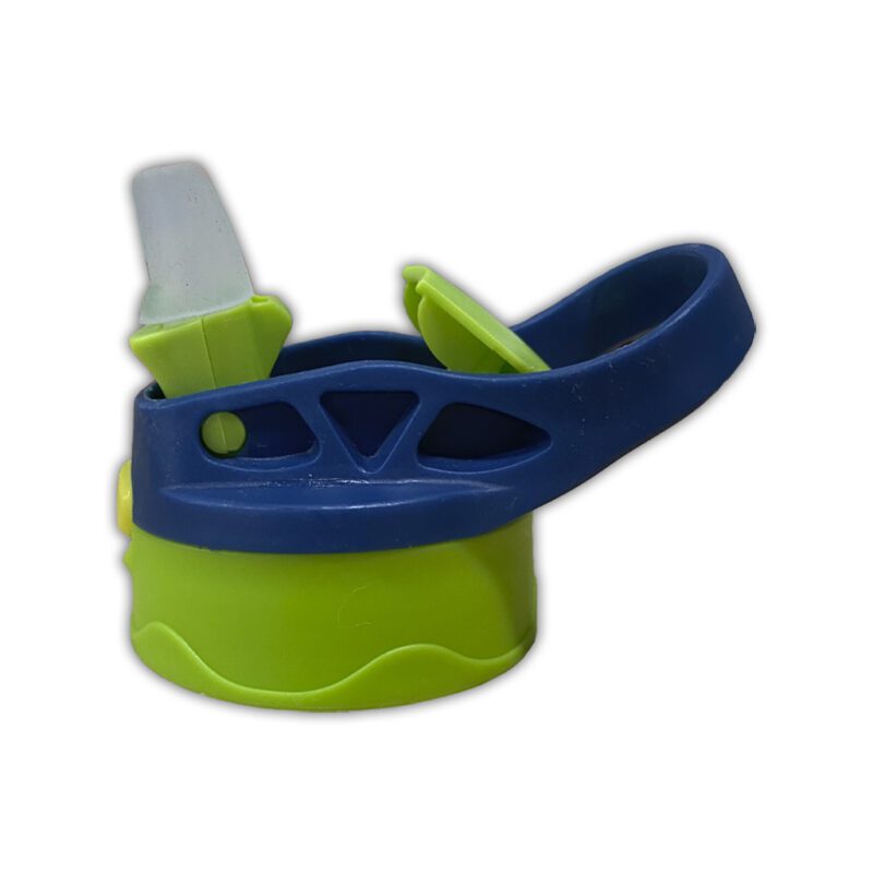 Sublimation Kids Bottle Replacement Blue Handle Green Lid Side