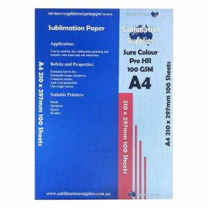 Sure Colour Pro Sublimation A4 100 GSM Paper 100 Sheets Cheap High Release Quality Front