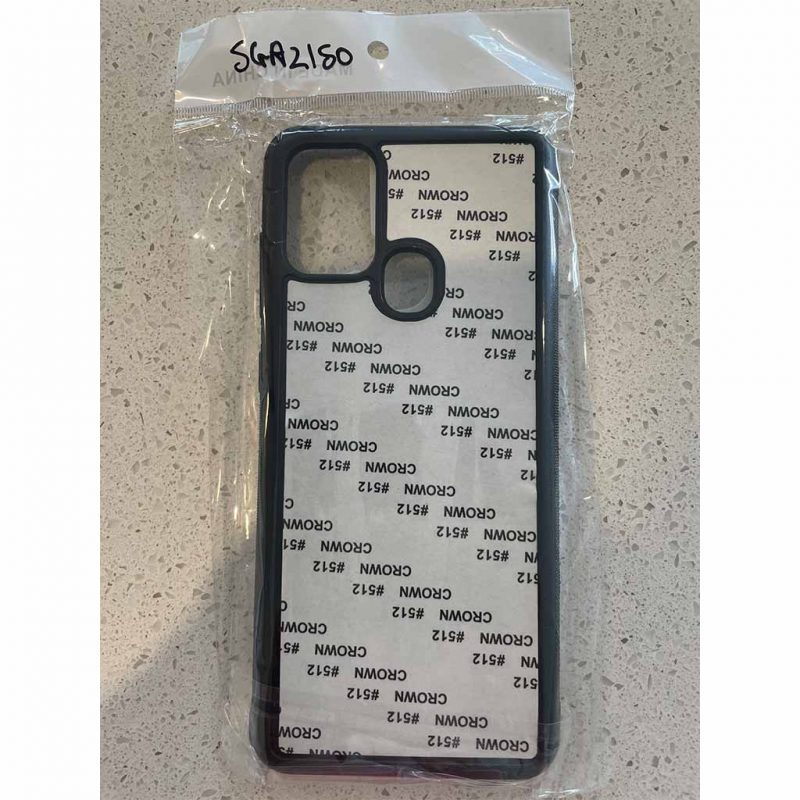 TPU PC Sublimation Phone Case For Samsung Galaxy A21s Blank 512 Tape Australia Wholesale in Packet