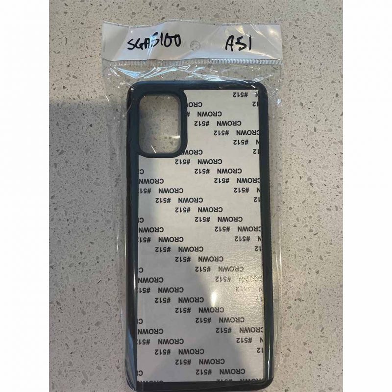 TPU PC Sublimation Phone Case For Samsung Galaxy A51 Blank 512 Tape Australia Wholesale in Packet