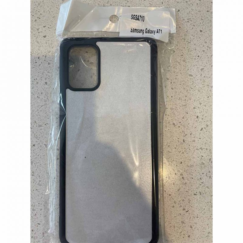 TPU PC Sublimation Phone Case For Samsung Galaxy A71 Blank 512 Tape Australia Wholesale in Packet