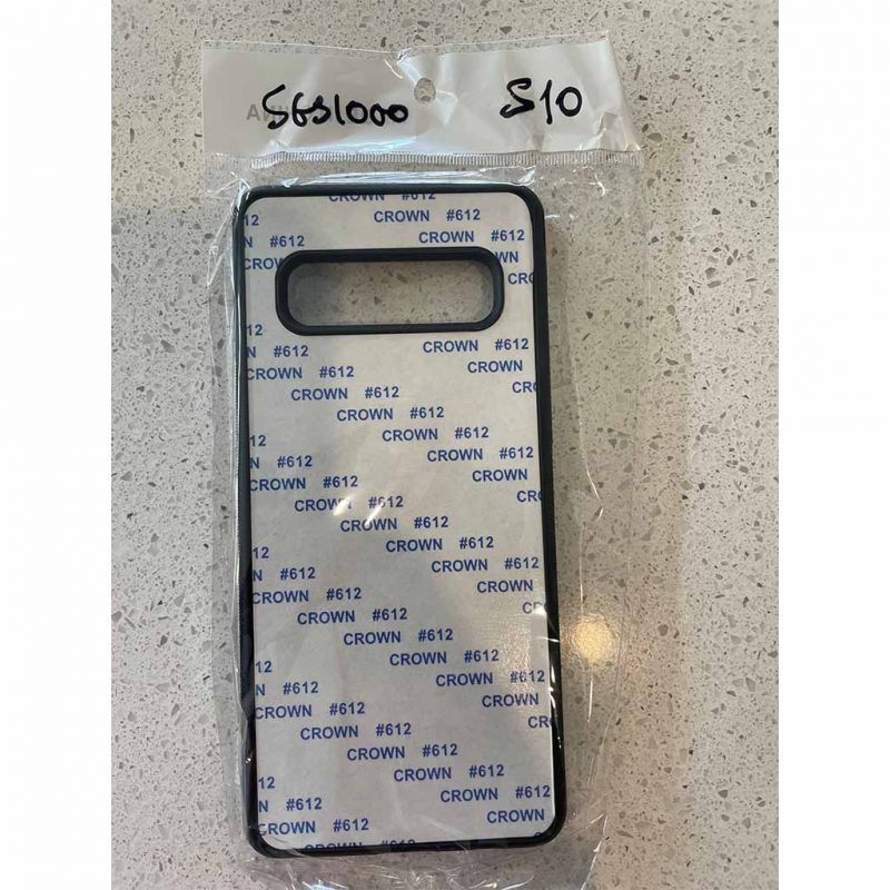 TPU PC Sublimation Phone Case For Samsung Galaxy S10 Blank 512 Tape Australia Wholesale in Packet