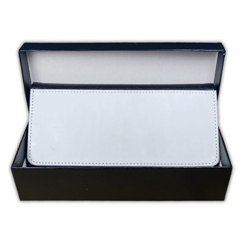 Wallet Purse PU Leather Sublimation Blank Black With Gift Box