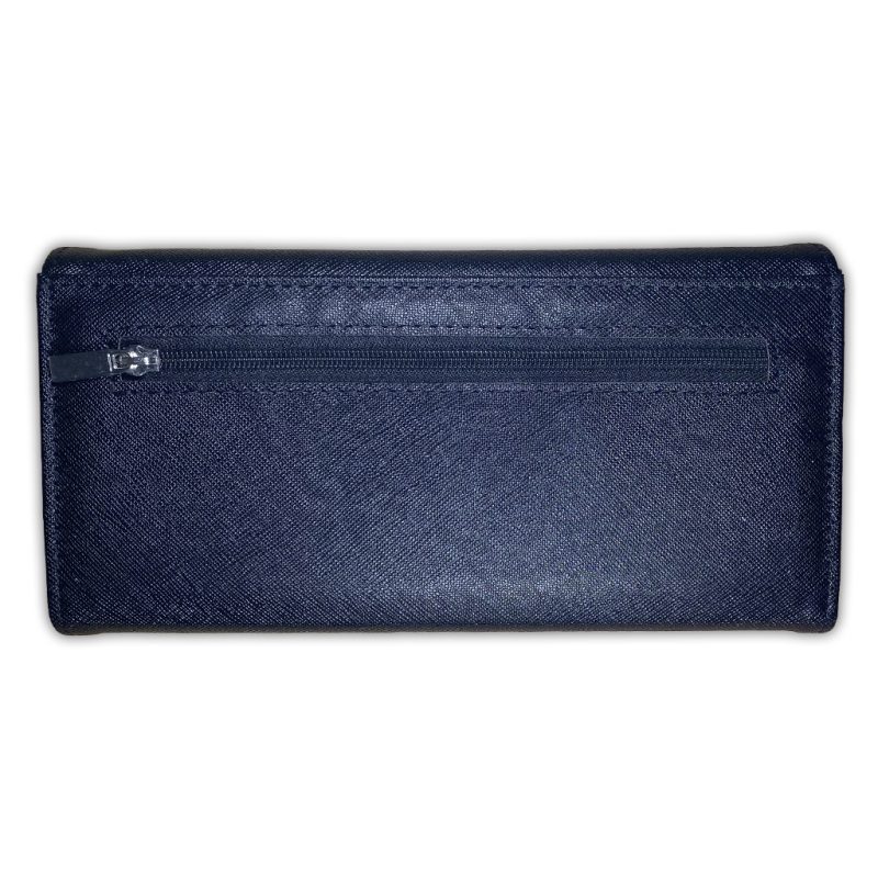 Wallet Purse PU Leather Sublimation Blank Blue Back